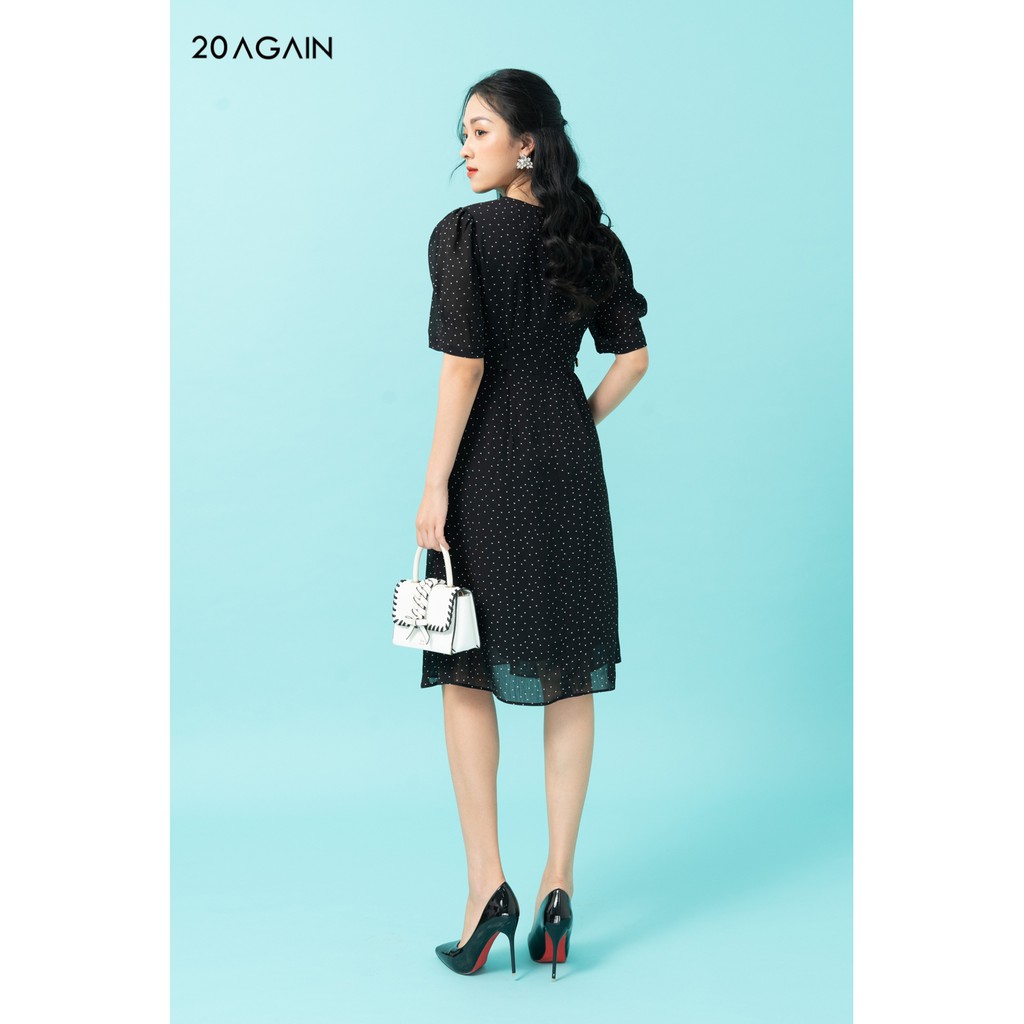 Đầm xòe 2 đai eo 20AGAIN DEA0945 | BigBuy360 - bigbuy360.vn