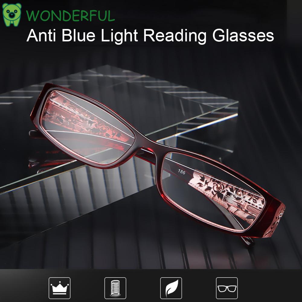 WONDERFUL Ultralight Anti Blue Light Reading Glasses Radiation Protection Computer Goggles Presbyopic Eyewear Vision Care Men Women Fashion Anti-blue Rays...