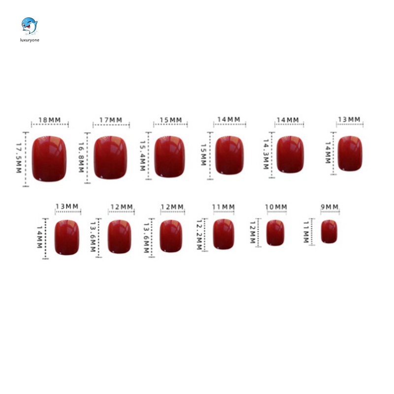 Bộ 24 móng chân giả ngắn tông màu nude thời trang