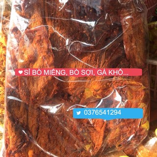 [2024 SỈ - Có sẵn ][GIẢM 30K - chỉ giao Khi gọi trc]   5kg BÒ KHÔ MIẾNG Trung Nam food (thịt heo giả bò)