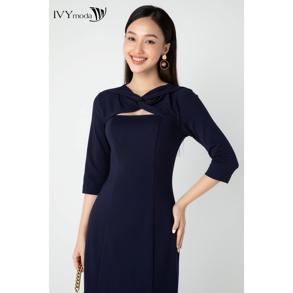 Đầm thun cutout IVY moda MS 42T0081