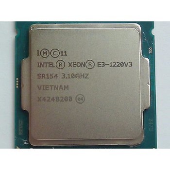 Chip CPU Xeon E3 1220V3 8Mb Cache, 4 nhân 4 luồng, Socket 1150 mạnh mẽ hơn I5 4590