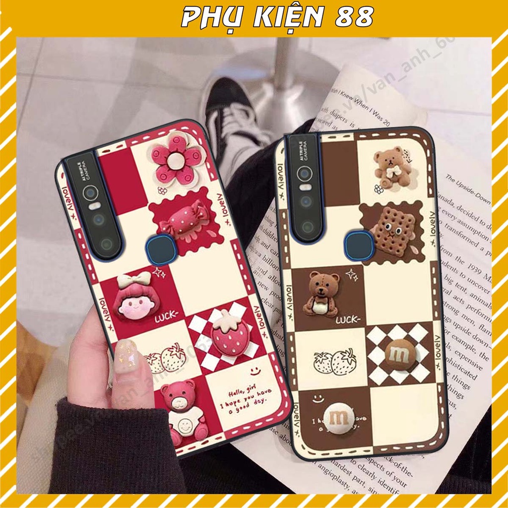Ốp lưng Vivo V15 / V15 Pro hình gấu, kẹo dễ thương cute