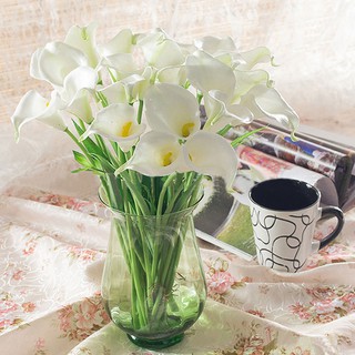 1 Bó Hoa calla lily Nhân Tạo Bằng latex Nhân Tạo Trang Trí Nhà Cửa / Tiệc Cưới