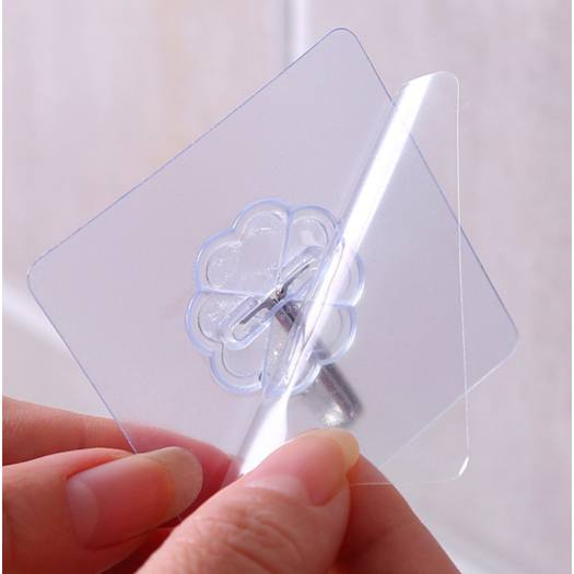 Móc Dán Tường Siêu Dính Oenon Trong Suốt Chịu Lực Tốt Treo Tường Chắc Chắn 6x6 cm OENEN
