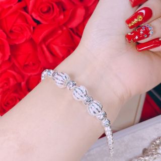 Lắc tay nữ bạc ý xi kim cao cấp