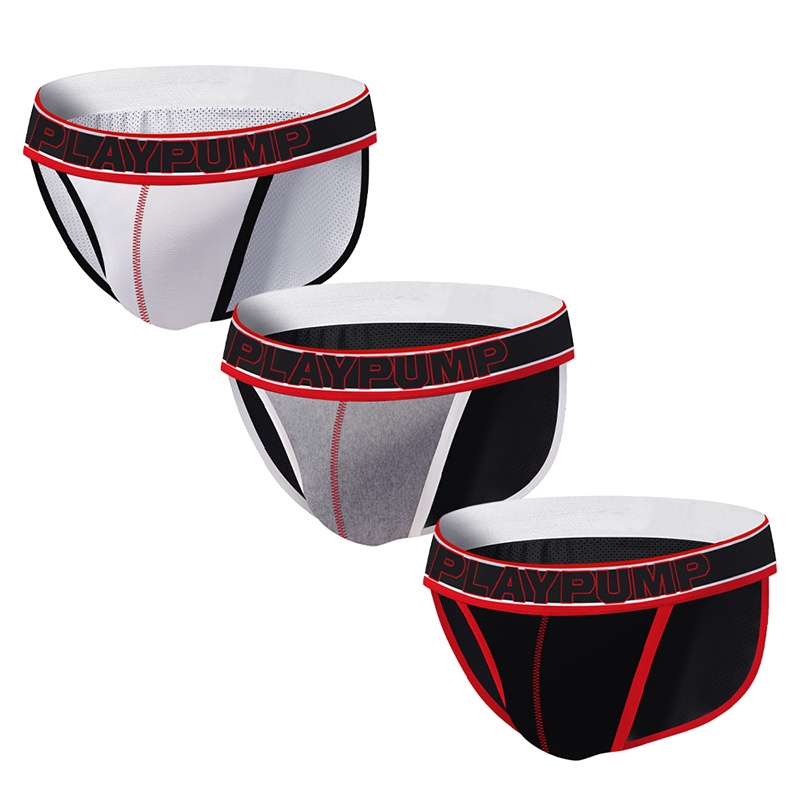 Quần lót nam dạng lưới chất liệu cotton thoáng mát PP9106