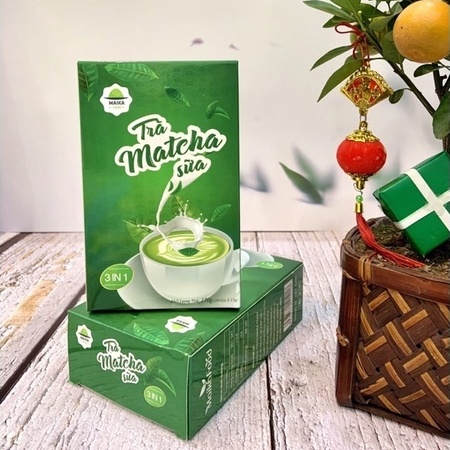 Trà Matcha sữa hộp 170g, Trà sữa Maikafood