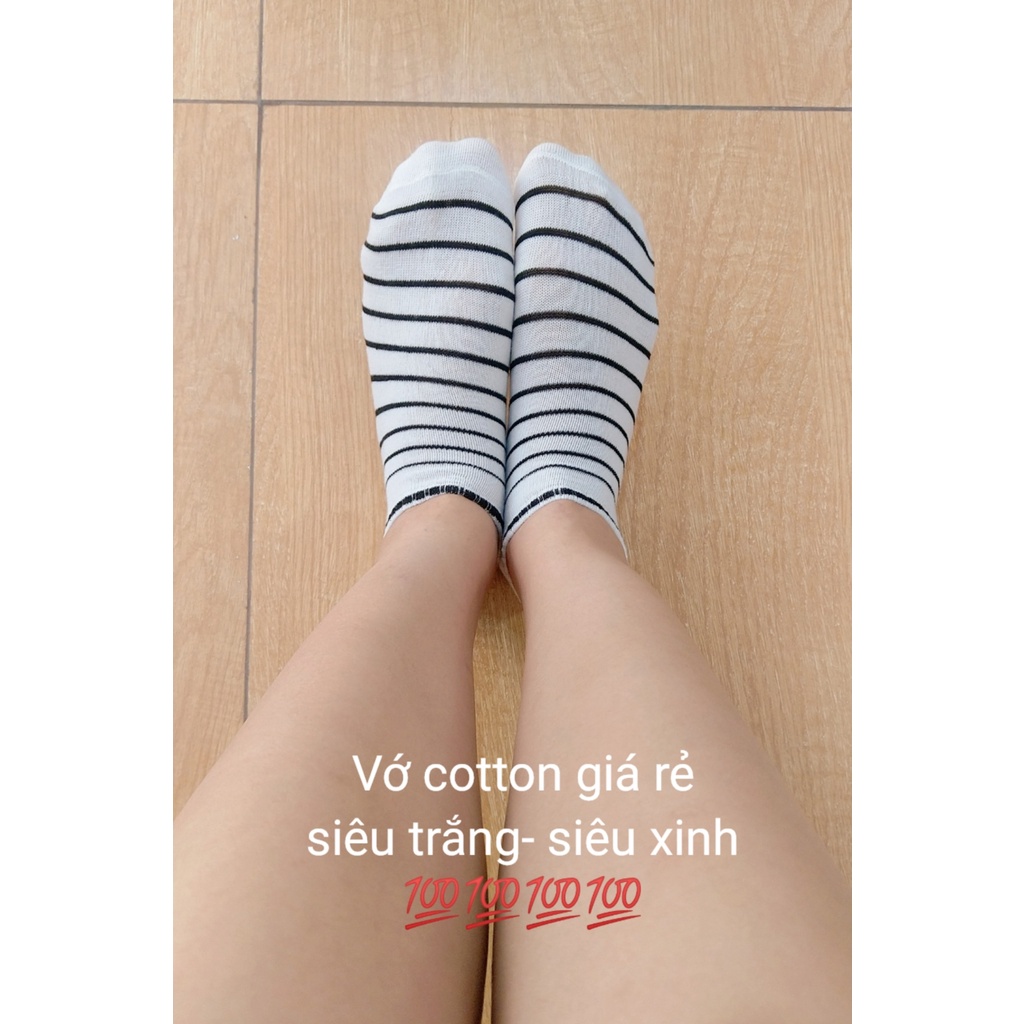 COMBO 10 đôi tất Unisex sọc ngang style Hàn Quốc- chọn màu thoải mái- cực dễ phối đồ