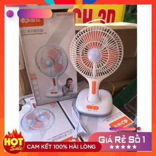 [FreeShip – Hàng xịn]Quạt Tích Điện - Quạt Tích Điện Mini Có Đèn Led - loại 1 - Đồ Gia Dụng Thông Minh