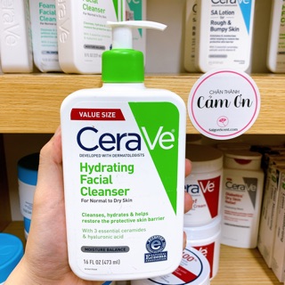 Sữa rửa mặt Cerave Hydrating Cleanser Value Size ( 473mL )