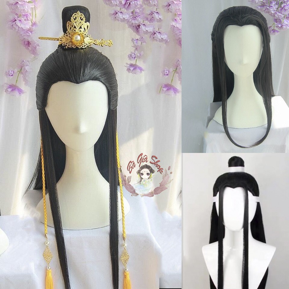 Tóc giả  wig cosplay cổ trang nam