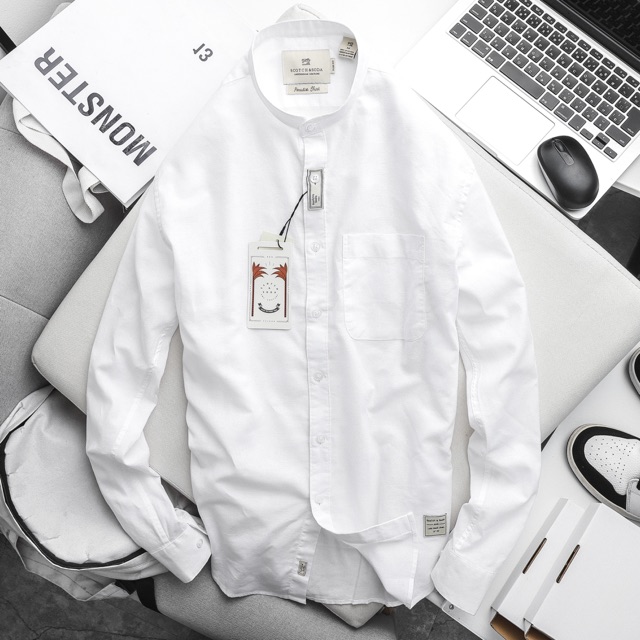 Áo somi đũi cổ trụ dài tay S.Soda | BigBuy360 - bigbuy360.vn