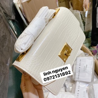 Túi khoá đúc nhọn da rắn( ảnh thật)