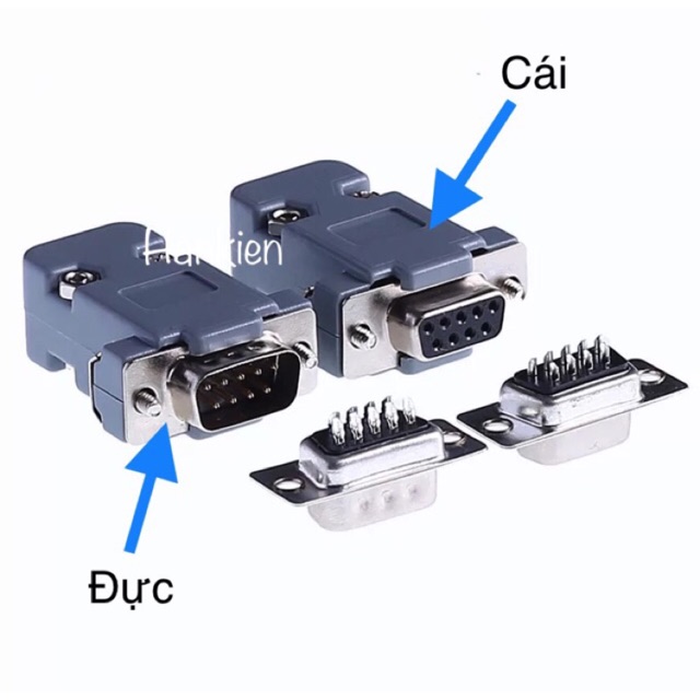 Đầu cắm cổng COM Đầu DB9 RS232 loại hàn dây