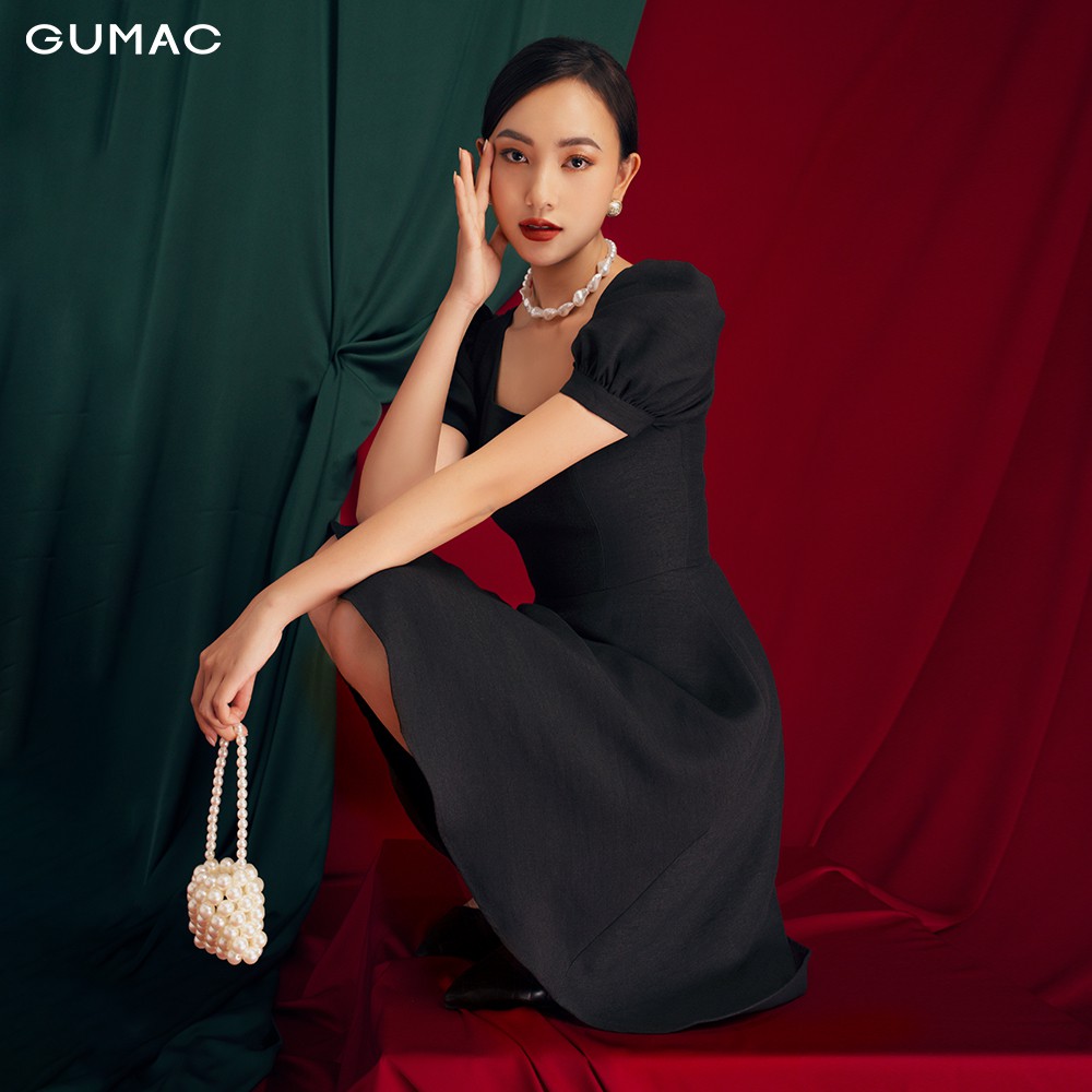 Đầm ôm nữ GUMAC cổ U, form cúp ngực basic, đủ màu đủ size DB168 | BigBuy360 - bigbuy360.vn