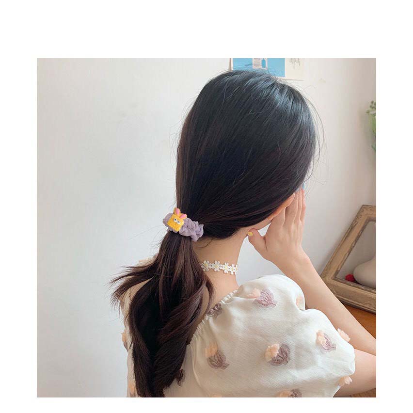 Cột tóc vải pastel hoạt hình xinh xắn phong cách Hàn Quốc DTonline CT_pastel_hh
