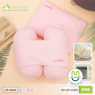 Gối chặn cho bé TẶNG gối đầu sơ sinh Uala rogo ruột bông nano chống giật mình ngủ ngon sâu giấc 8886