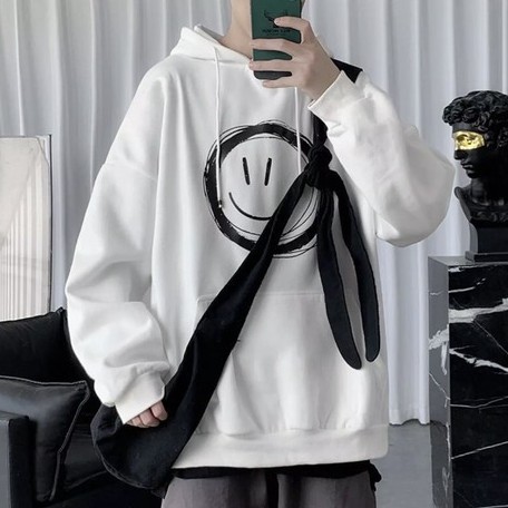 Áo Khoác HOODIE Nam Nữ MẶT CƯỜI Chất Vải Dày Dặn Ấm Áp