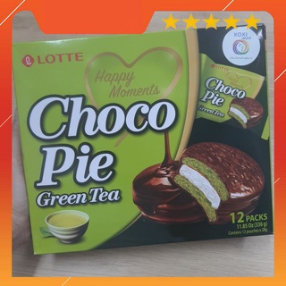 Bánh choco pie lotte vị matcha hộp 336g