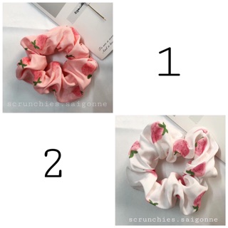 [Ảnh thật] Cột tóc scrunchies trái dâu
