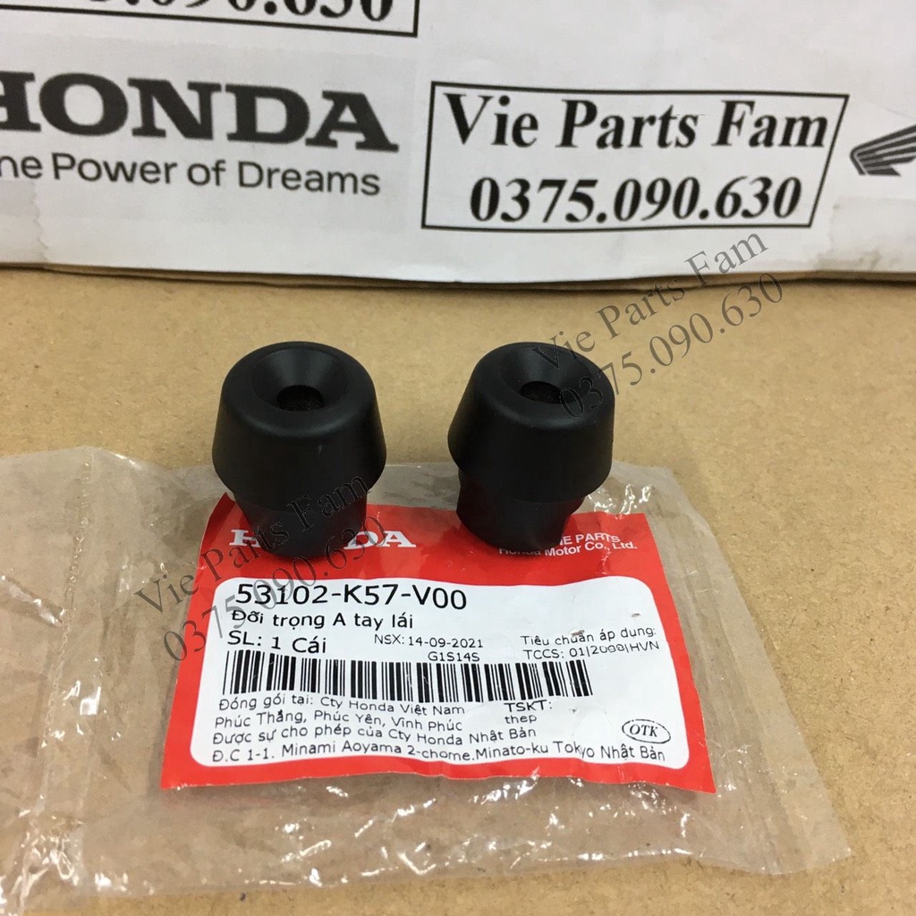 Cặp gù tay lái xe Honda Blade 110 / Wave A 110 - hàng chính hãng Honda mới 100%