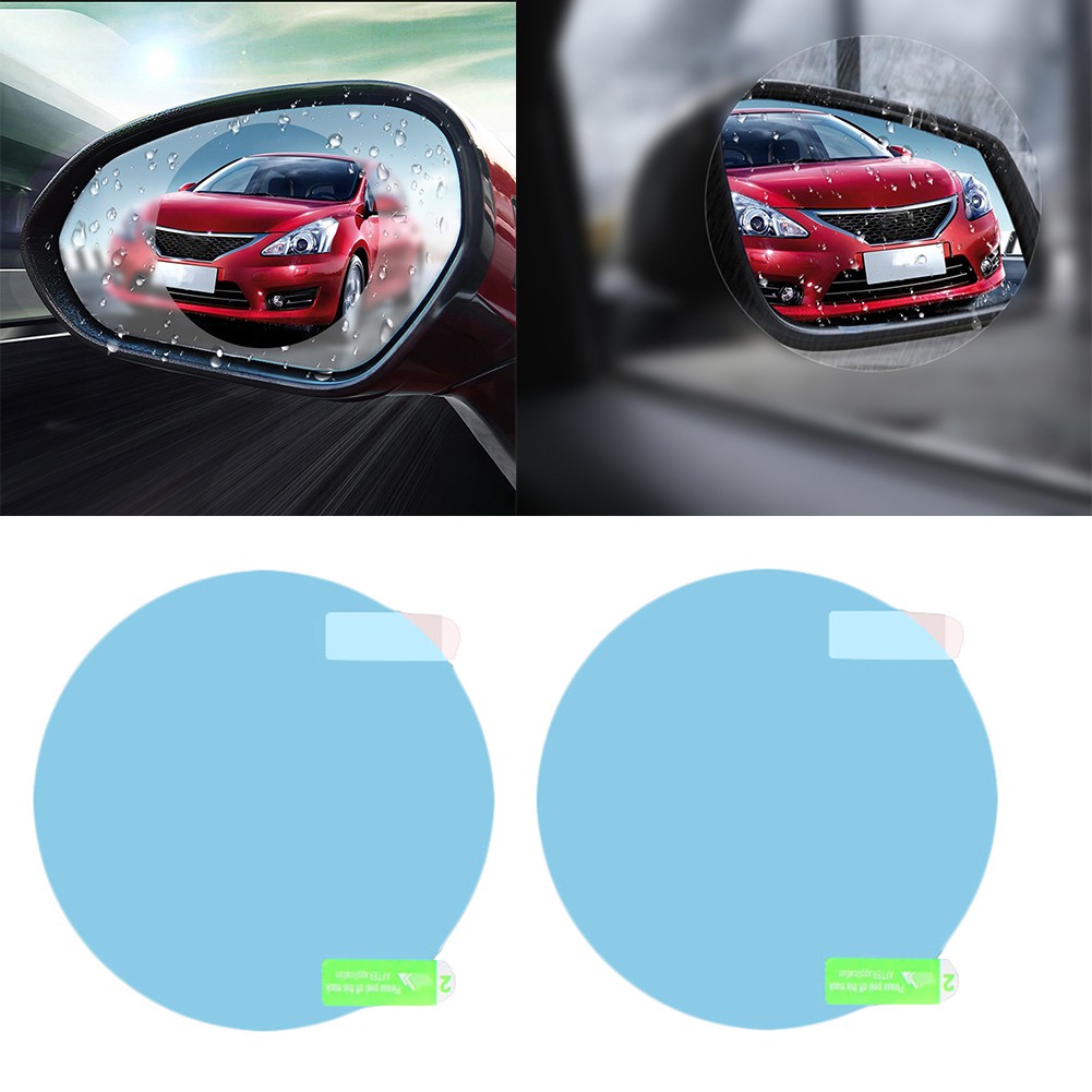 Set 2 miếng dán chống đọng sương tiện lợi dành cho kính chiếu hậu xe ô tô