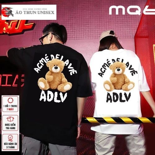 [Mã 11FASHIONSALE1 giảm 10k đơn 50k] Áo Thun ADLV Gấu Bear Nam Nữ Tay Lỡ Cổ Tròn Hottrend 2021 KAKISHOP - KAKI 13 | BigBuy360 - bigbuy360.vn