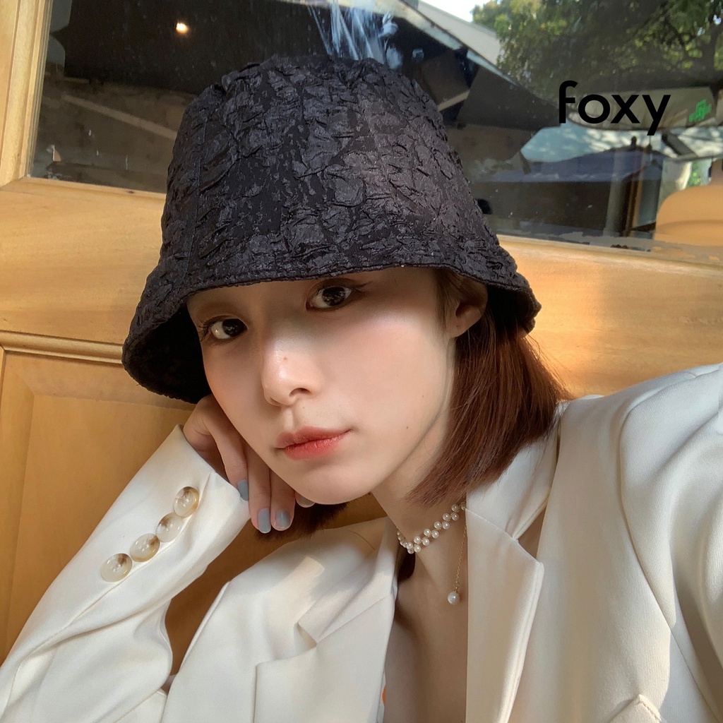 Mũ Bucket Nữ Nón Bucket Nữ FOXY Hoạ Tiết Độc Lạ Cực Hot Tại Hàn Quốc - FOY004