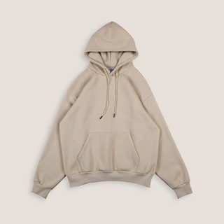 Áo Basic Oversize Hoodie Màu Be