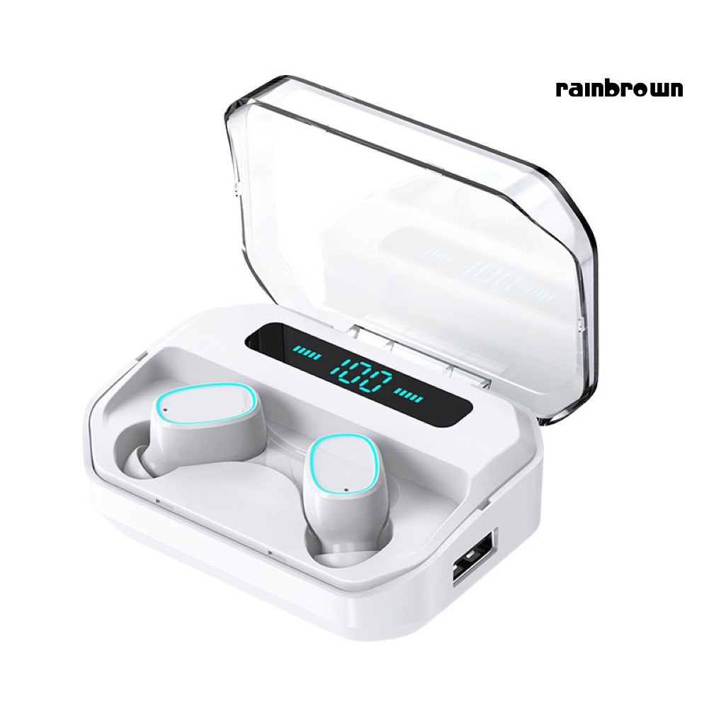 Tai Nghe Bluetooth Không Dây 5.0 Hiển Thị Kỹ Thuật Số / Rej / M8