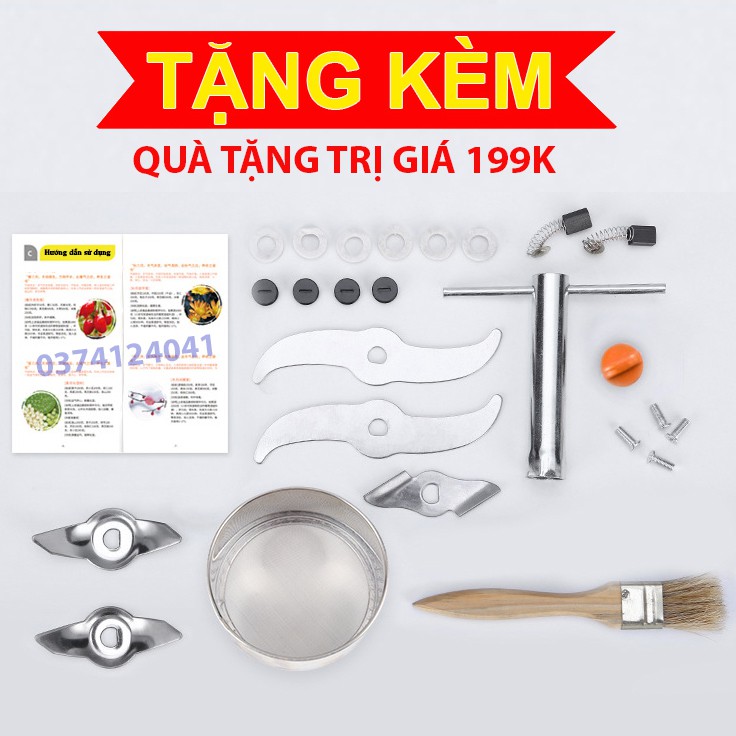 Máy Xay Đa Năng SEKA - Máy Xay Bột, Nghiền Xương - Inox 304 Cao Cấp - Công Suất 2980W - Máy Xay Seka