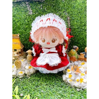 [OUTFIT FOR DOLL] đầm hầu gái cho doll (15cm & 20cm & IDV & body ú)