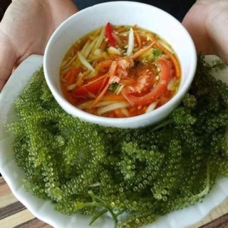 RONG NHO MUỐI🥗🥗 ( rong nho tách nước) gói tiện dụng 100gr