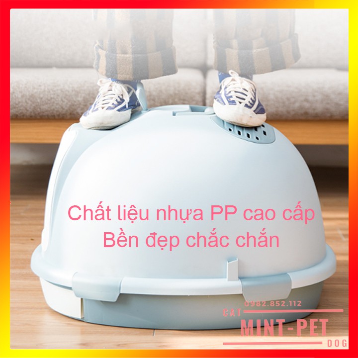 Nhà Vệ Sinh Khay Rút Đáy Hình Cá Voi Xinh #MintPet