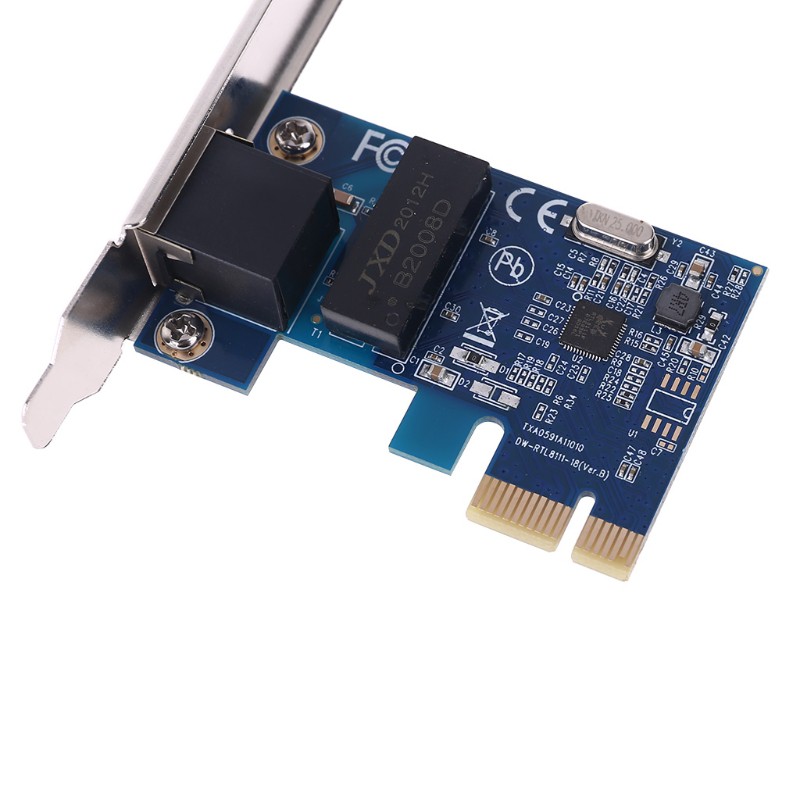 Card Mạng Rtl8111F Chipset Pcie Pci 10 / 100 / 1000mbps Rj45 Lan Ethernet