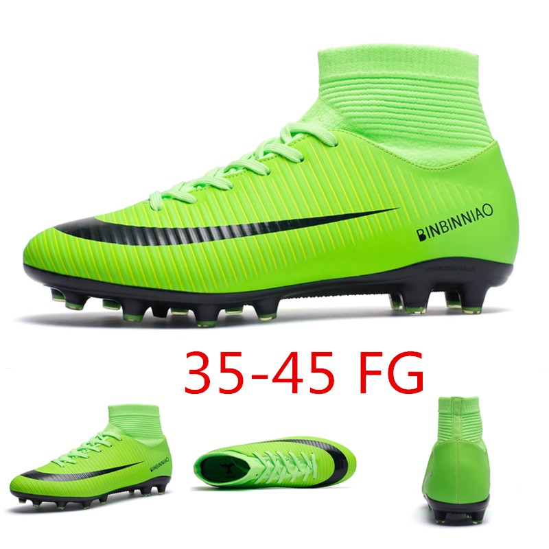 35-45 FG SOCCER SHOES Cổ CAO GIÀY ĐÁ BÓNG SÂN CỎ NHÂN TẠO BEST HIGH NECK SOCCER FOOTBALL SHOES Futsal Sneakers