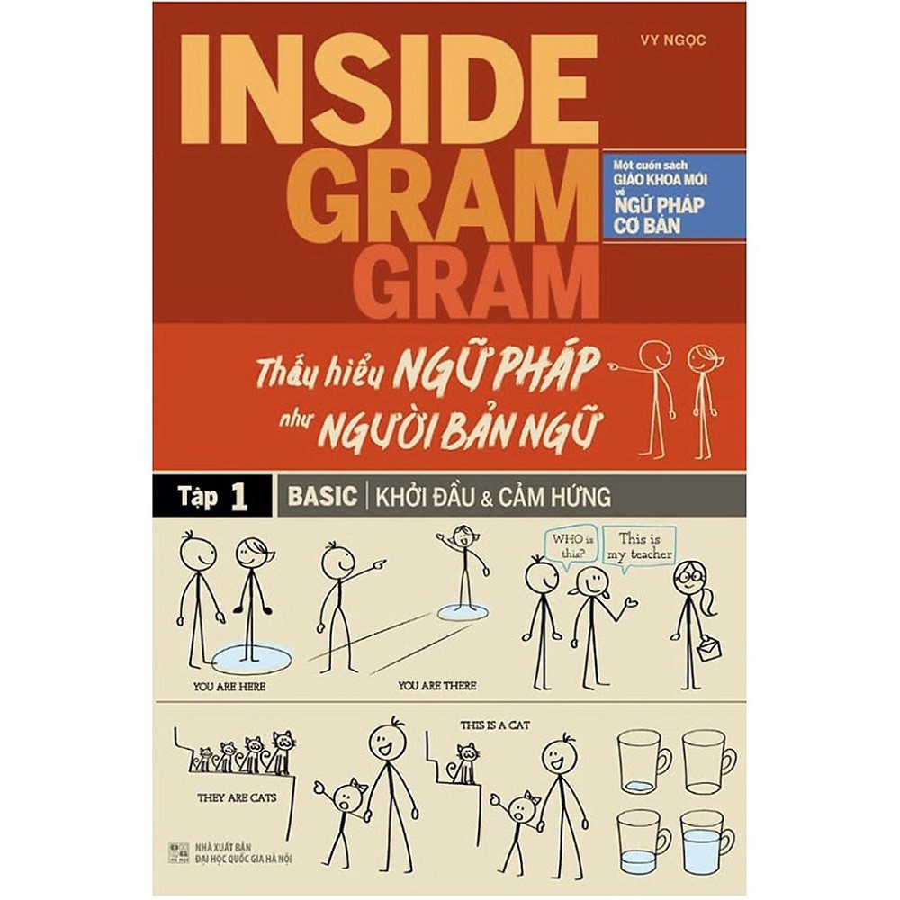 Sách  Inside Gram Gram Thấu Hiểu Ngữ Pháp Như Người Bản Ngữ - Tập 1: Basic Khởi Đầu &amp; Cảm Hứng