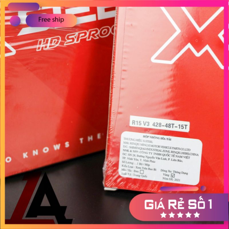 Nhông sên dĩa X1R dành cho Exciter - Winner - R15V3