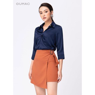 Áo nút xoắn cổ đức AA10248 GUMAC