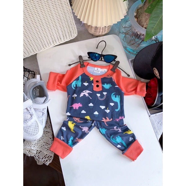 BỘ THU ĐÔNG BÉ TRAI COTTON BOZIP