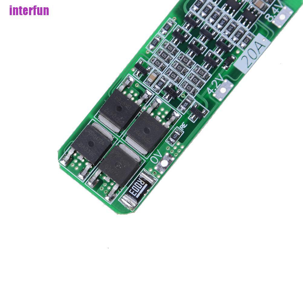 [Interfun1] 3S 20A 12.6V Cell 18650 Li-Ion Lithium Battery Charger Bms Protection Pcb Board [Fun]
