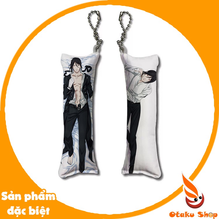 Móc khóa gối in hình Anime Hắc Quản Gia - Black Butler - Kuroshitsuji - Sebastian - Ciel -  Otaku shop