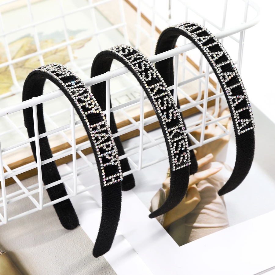 Băng đô đính đá pha lê chống trượt phong cách Hàn Quốc thời trang cho nữ