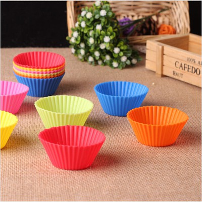 Khuôn Cupcake Silicon/ Khuôn Làm Bánh Bông Lan Cupcake, Muffin, Thạch, Rau Câu (7cm)