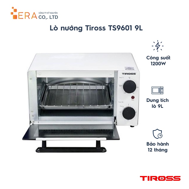 [Mã ELHADEV giảm 4% đơn 300K] Lò nướng Tiross TS9601 9L