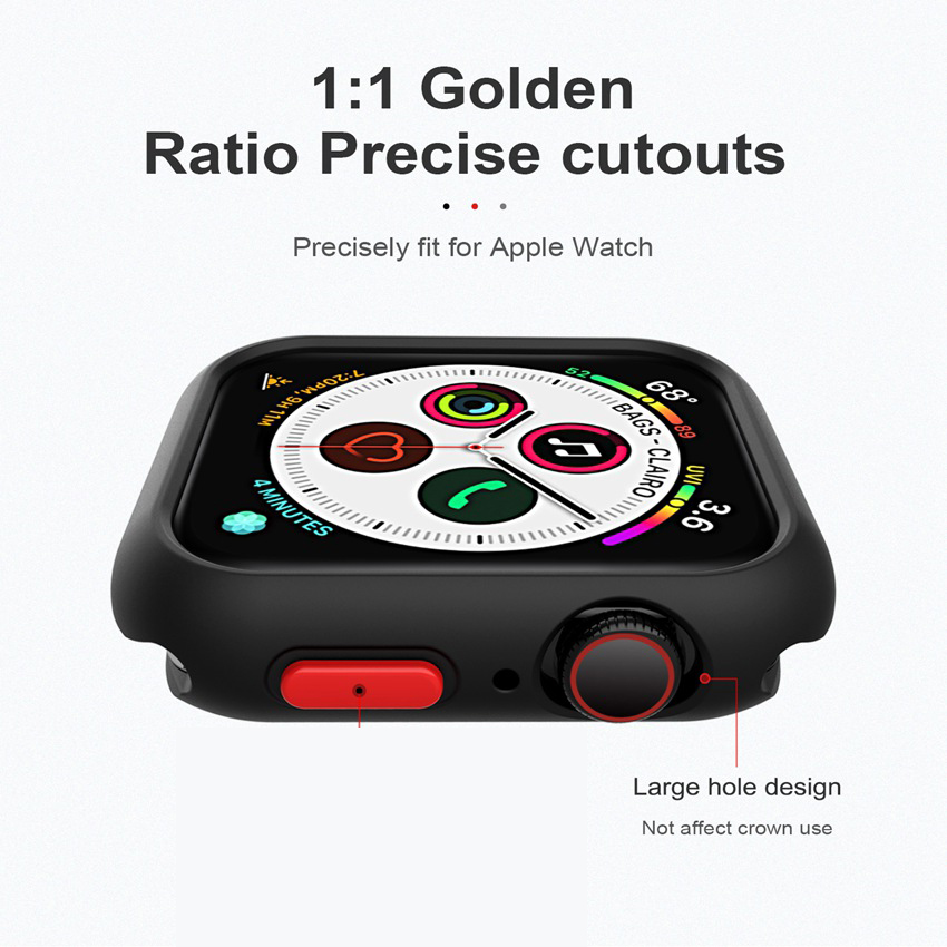 Khung Silicone Nhiều Màu Bảo Vệ Mặt Đồng Hồ Apple Watch Series 6 SE 5 / 4 44mm Iwatch 5 4