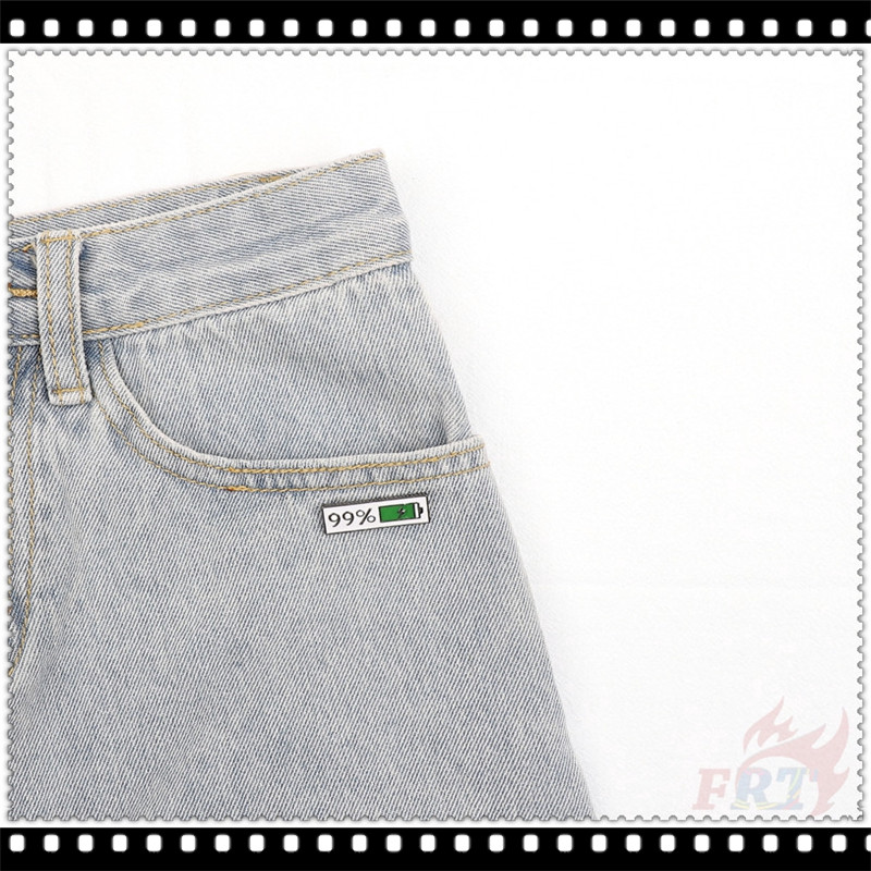 Ghim Cài Thời Trang Hình Dung Lượng Pin1% /99% - Pin yếu / sạc đầy đủ