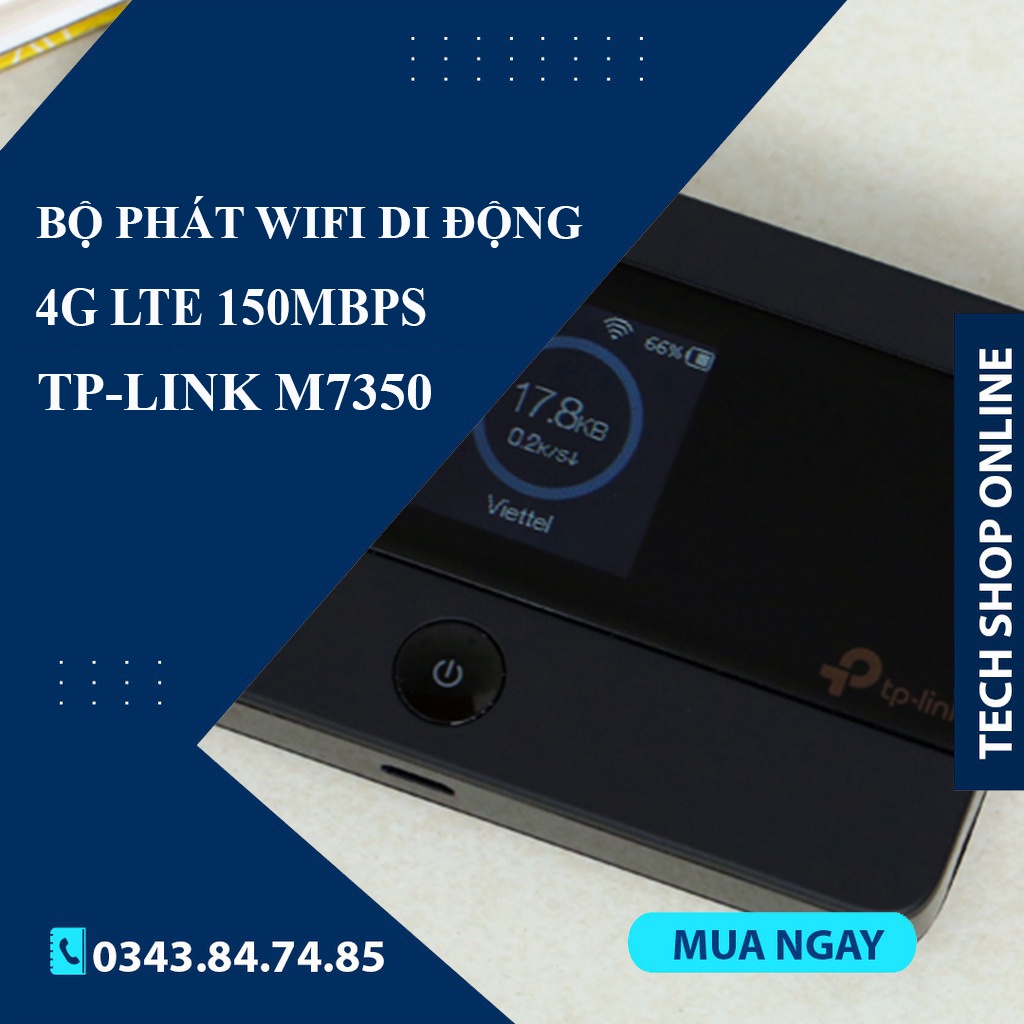 BỘ PHÁT WIFI DI ĐỘNG 4G LTE 150MBPS TP-LINK M7350