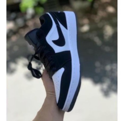 Giày thể thao nam nữ Jordan Panda cao cấp full box, giày sneaker cố thấp đẹp màu đen trắng, xám trẻ trung, sành điệu M6 | BigBuy360 - bigbuy360.vn